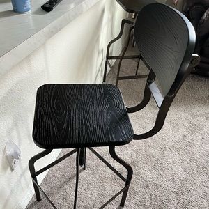 2 Cast Iron Bar Chairs